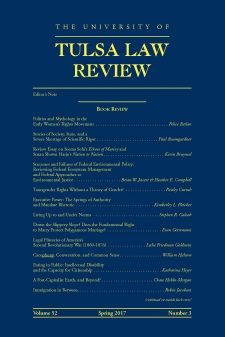 Tulsa Law Review Volume 52 Issue 3